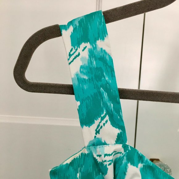 Donna Ricco NY Turquoise Floral Dress 2 Petite EUC - Picture 5 of 9